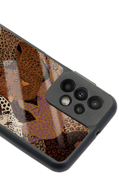 Samsung A23 Leoparlar Tasarımlı Glossy Telefon Kılıfı