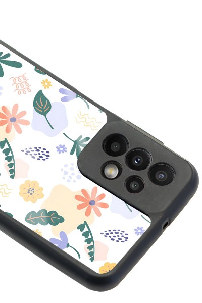Samsung A23 Minik Çiçekler Tasarımlı Glossy Telefon Kılıfı