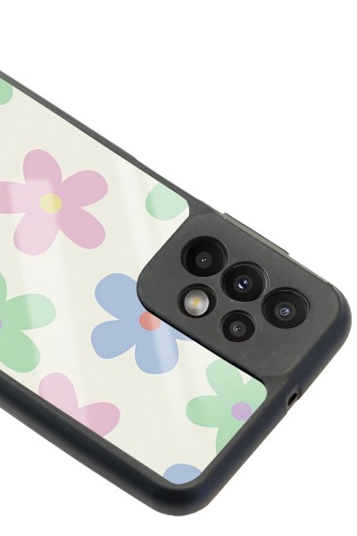 Samsung A23 Nude Çiçek Tasarımlı Glossy Telefon Kılıfı