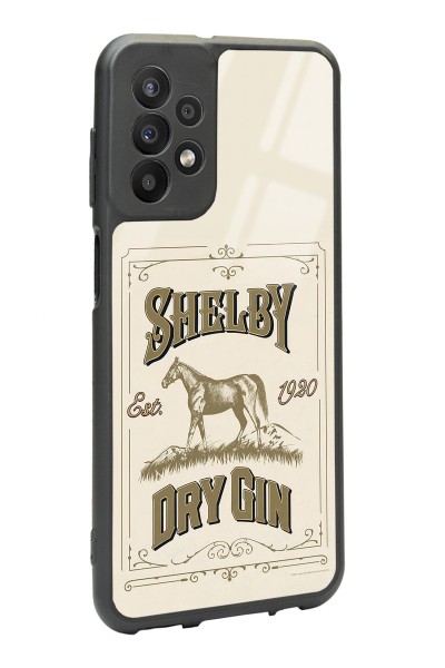 Samsung A23 Peaky Blinders Shelby Dry Gin Tasarımlı Glossy Telefon Kılıfı