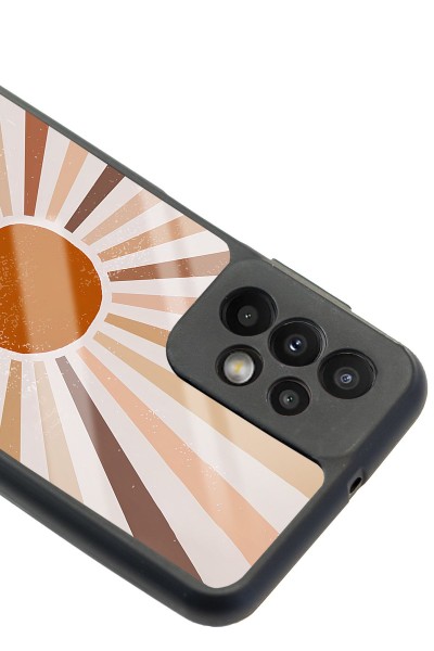 Samsung A23 Retro Güneş Tasarımlı Glossy Telefon Kılıfı