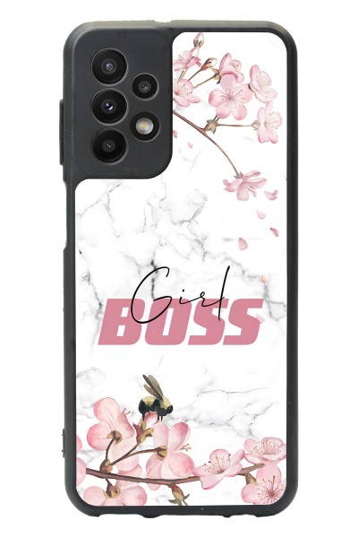 Samsung A23 Sakura Girl Boss Tasarımlı Glossy Telefon Kılıfı