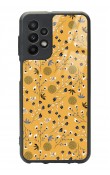 Samsung A23 Sarı Bindanlı Tasarımlı Glossy Telefon Kılıfı