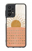 Samsung A23 Suluboya Güneş Tasarımlı Glossy Telefon Kılıfı