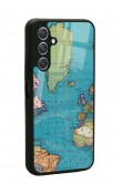Samsung A24 Atlantic Map Tasarımlı Glossy Telefon Kılıfı