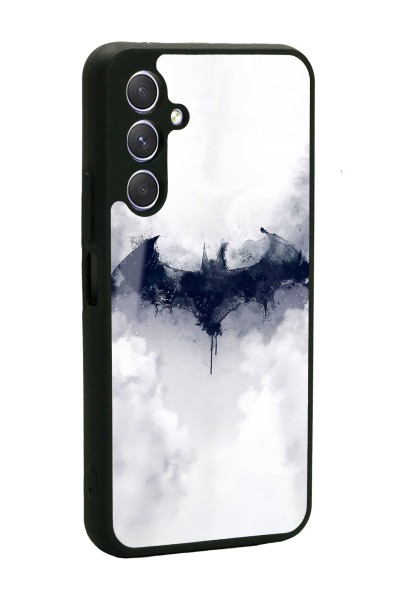 Samsung A24 Beyaz Batman Tasarımlı Glossy Telefon Kılıfı