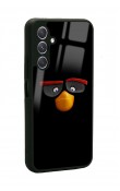 Samsung A24 Black Angry Birds Tasarımlı Glossy Telefon Kılıfı