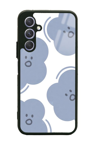 Samsung A24 Cloud Face Tasarımlı Glossy Telefon Kılıfı