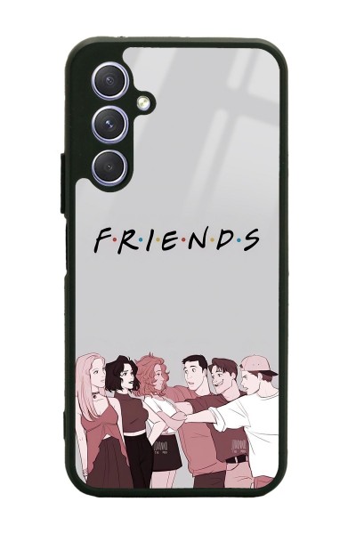 Samsung A24 Doodle Friends Tasarımlı Glossy Telefon Kılıfı