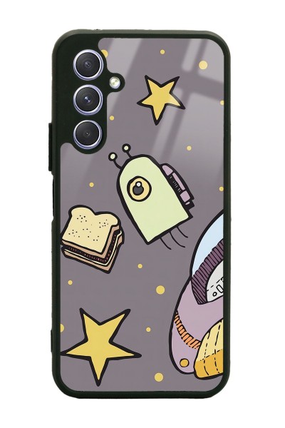 Samsung A24 Doodle Jump Tasarımlı Glossy Telefon Kılıfı