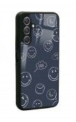 Samsung A24 Doodle Smile Tasarımlı Glossy Telefon Kılıfı