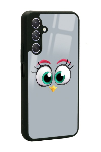 Samsung A24 Grey Angry Birds Tasarımlı Glossy Telefon Kılıfı Uyumlu