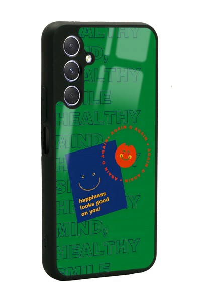 Samsung A24 Happy Green Tasarımlı Glossy Telefon Kılıfı