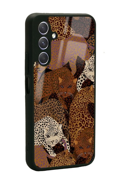 Samsung A24 Leoparlar Tasarımlı Glossy Telefon Kılıfı