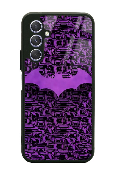 Samsung A24 Lila Batman Tasarımlı Glossy Telefon Kılıfı
