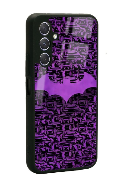 Samsung A24 Lila Batman Tasarımlı Glossy Telefon Kılıfı