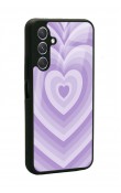 Samsung A24 Lila Kalp Tasarımlı Glossy Telefon Kılıfı