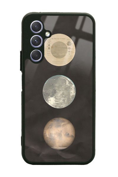 Samsung A24 Night Moon Tasarımlı Glossy Telefon Kılıfı