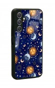 Samsung A24  Uyumlu Ay Güneş Pijama Tasarımlı Glossy Telefon Kılıfı