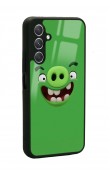 Samsung A24 Uyumlu Green Angry Birds Tasarımlı Glossy Telefon Kılıfı