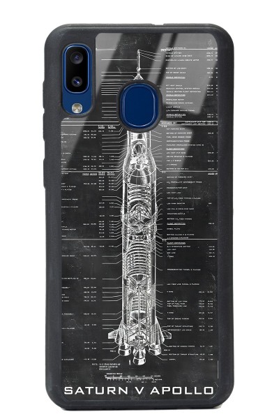 Samsung A30 Apollo Plan Tasarımlı Glossy Telefon Kılıfı