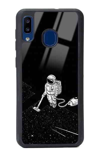 Samsung A30 Astronot Tatiana Tasarımlı Glossy Telefon Kılıfı