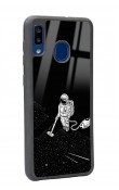 Samsung A30 Astronot Tatiana Tasarımlı Glossy Telefon Kılıfı