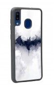 Samsung A30 Beyaz Batman Tasarımlı Glossy Telefon Kılıfı