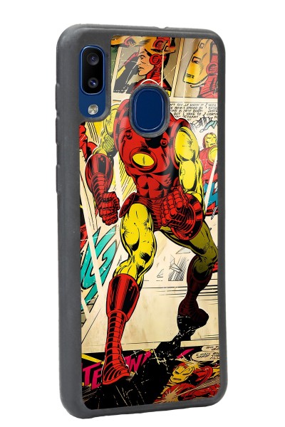 Samsung A30 Iron Man Demir Adam Tasarımlı Glossy Telefon Kılıfı