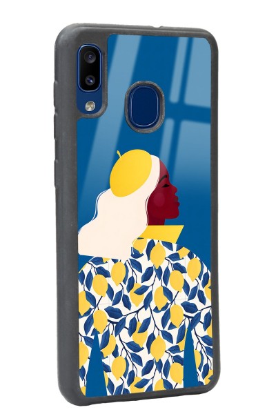 Samsung A30 Lemon Woman Tasarımlı Glossy Telefon Kılıfı