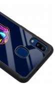 Samsung A30 Neon Astronot Tasarımlı Glossy Telefon Kılıfı