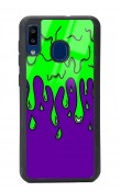 Samsung A30 Neon Damla Tasarımlı Glossy Telefon Kılıfı
