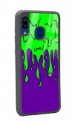 Samsung A30 Neon Damla Tasarımlı Glossy Telefon Kılıfı