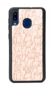Samsung A30 Pink Dog Tasarımlı Glossy Telefon Kılıfı