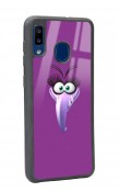 Samsung A30 Purple Angry Birds Tasarımlı Glossy Telefon Kılıfı