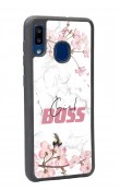 Samsung A30 Sakura Girl Boss Tasarımlı Glossy Telefon Kılıfı