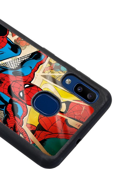 Samsung A30 Spider-man Örümcek Adam Tasarımlı Glossy Telefon Kılıfı