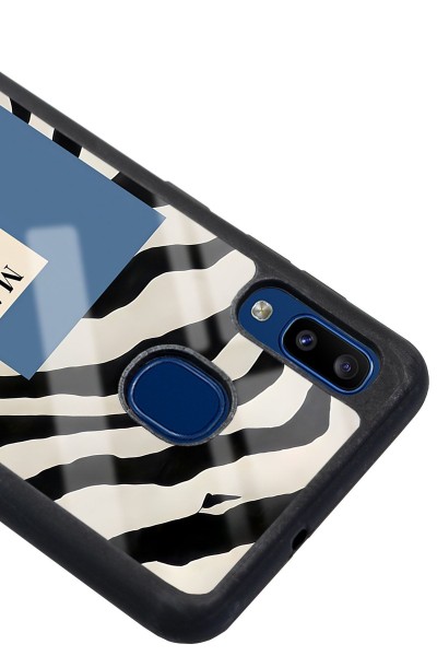 Samsung A30 Zebra Matısse Tasarımlı Glossy Telefon Kılıfı