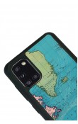 Samsung A31 Atlantic Map Tasarımlı Glossy Telefon Kılıfı