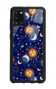 Samsung A31 Ay Güneş Pijama Tasarımlı Glossy Telefon Kılıfı