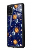 Samsung A31 Ay Güneş Pijama Tasarımlı Glossy Telefon Kılıfı
