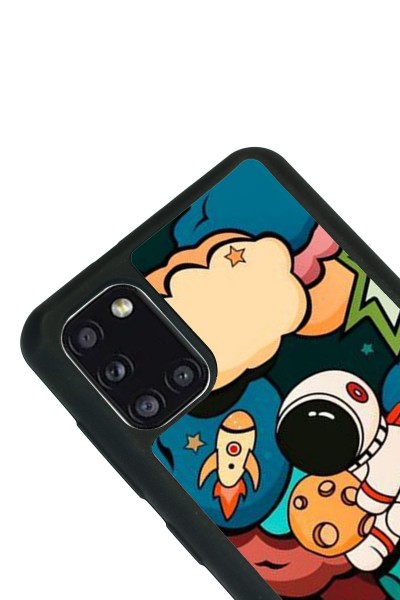 Samsung A31 Baby Astronaut Tasarımlı Glossy Telefon Kılıfı