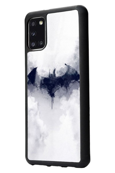 Samsung A31 Beyaz Batman Tasarımlı Glossy Telefon Kılıfı