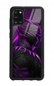Samsung A31 Black Panter Tasarımlı Glossy Telefon Kılıfı