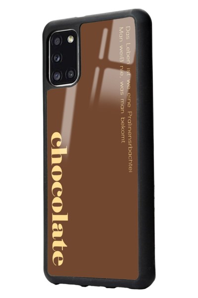 Samsung A31 Choclate Tasarımlı Glossy Telefon Kılıfı