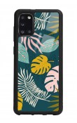 Samsung A31 Color Leaf Tasarımlı Glossy Telefon Kılıfı