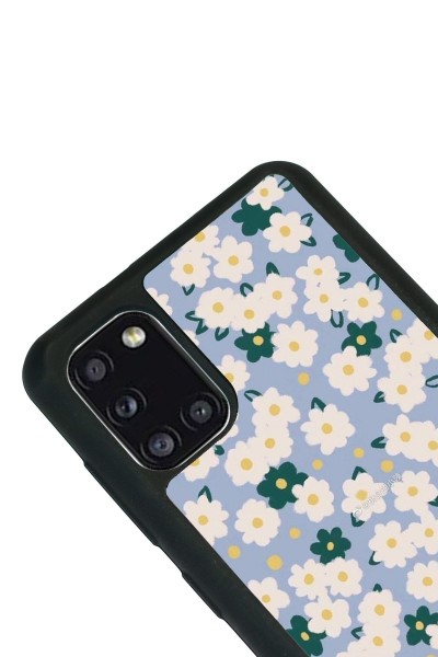 Samsung A31 Daisy Pattern Tasarımlı Glossy Telefon Kılıfı