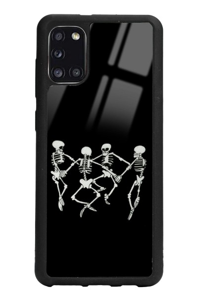 Samsung A31 Dancer Skeleton Tasarımlı Glossy Telefon Kılıfı