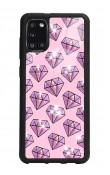 Samsung A31 Diamond Tasarımlı Glossy Telefon Kılıfı