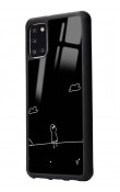 Samsung A31 Doodle Casper Tasarımlı Glossy Telefon Kılıfı